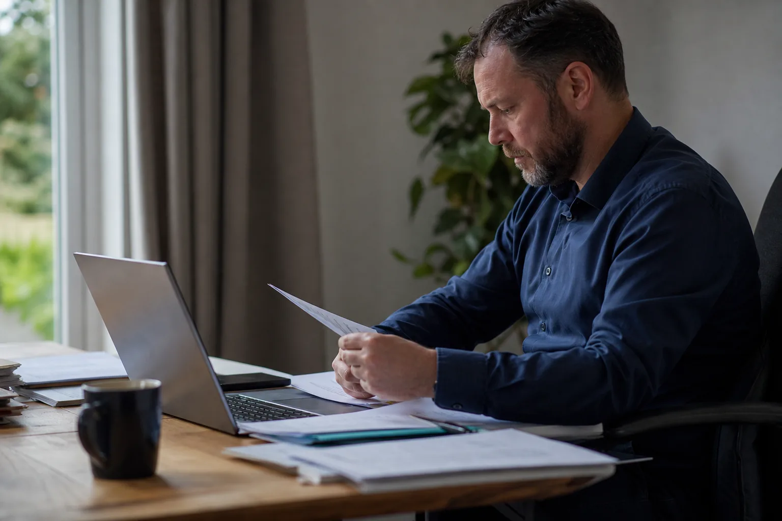 Administratief werk op een klein Nederlands kantoor. Beeld bij het artikel: Waar moet je op letten als je per rit alle verplichte gegevens vastlegt?