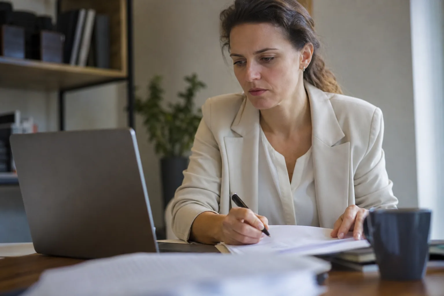 Administratief werk op een klein Nederlands kantoor. Beeld bij het artikel: Welke fouten halen een rittenadministratie onderuit en hoe voorkom je ze op tijd?